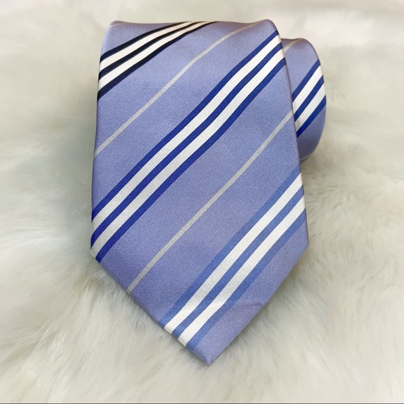 Burberry Other - Burberry London Blue Striped Silk Tie